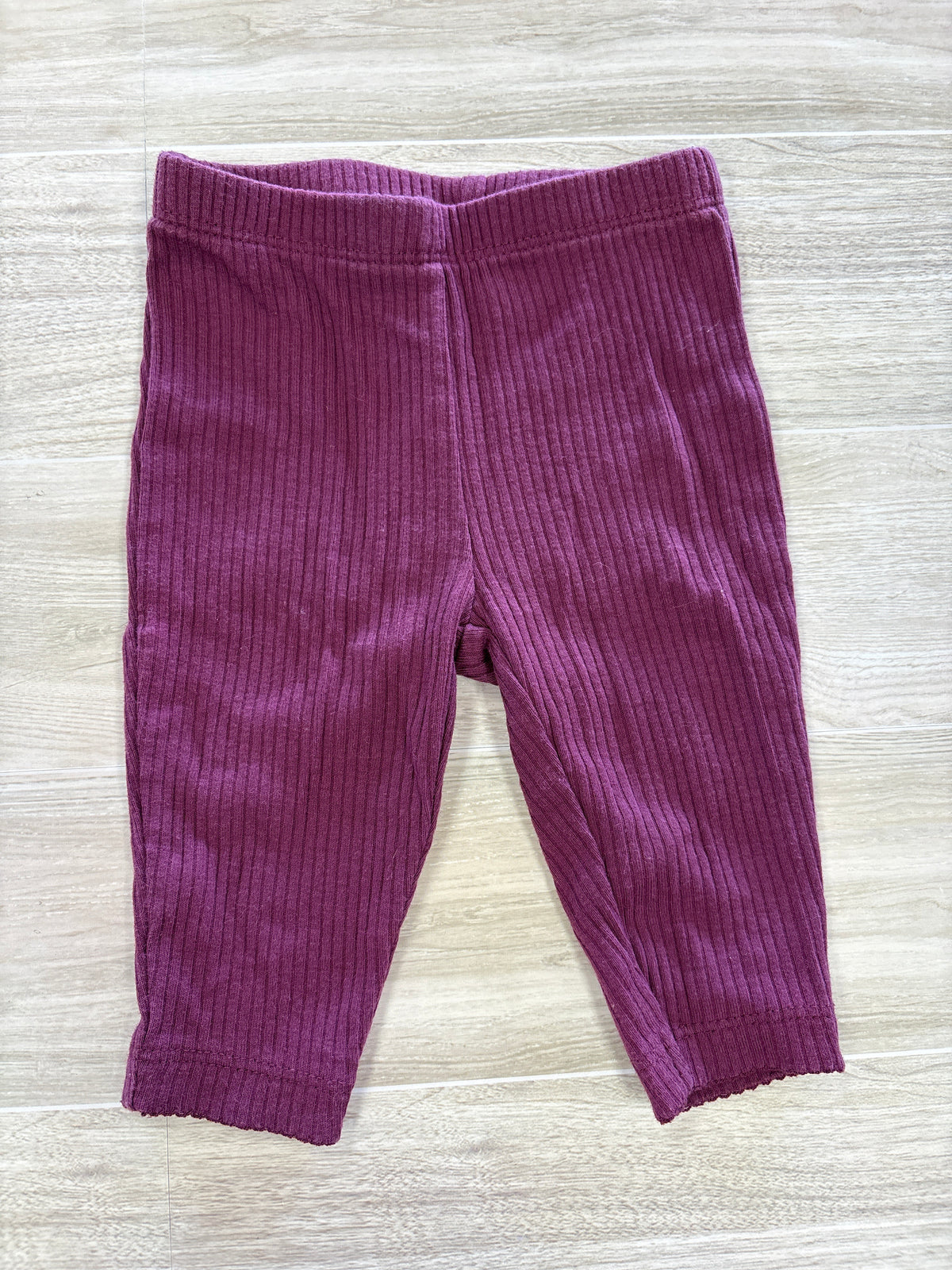 3m Maroon Ribbed Legging