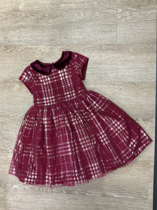 5T Burgundy/Gold Formal Dress