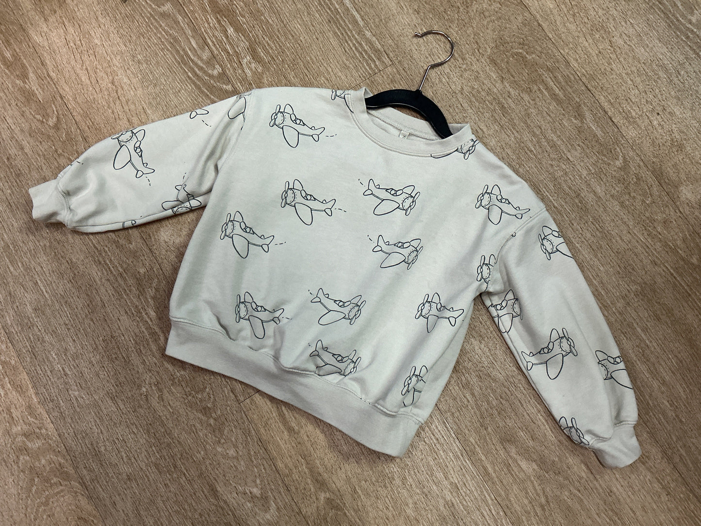 18-24 Rylee + Cru Airplane Crewneck - Blemish
