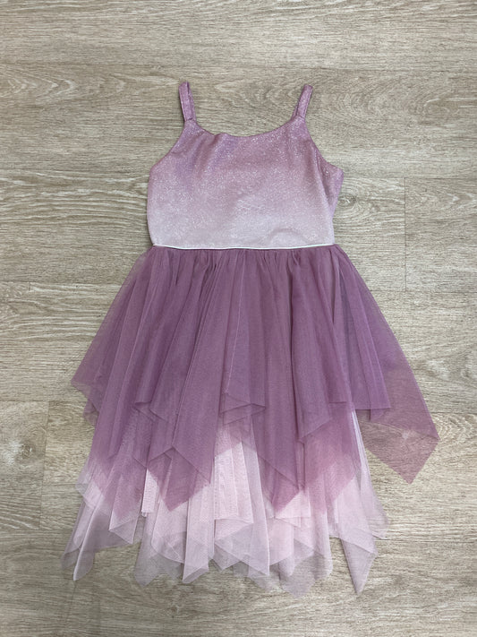 6x Pink Glitter Twirl Tank Dress