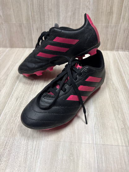1.5Y Black/Pink Adidas Cleats