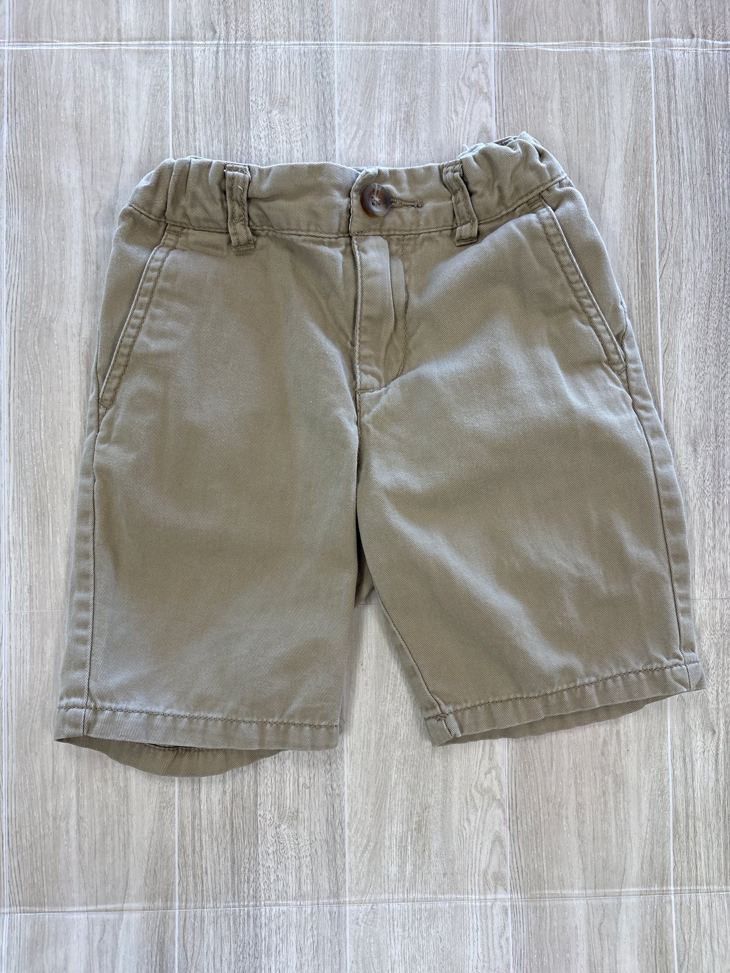 4T Khaki Button Shorts
