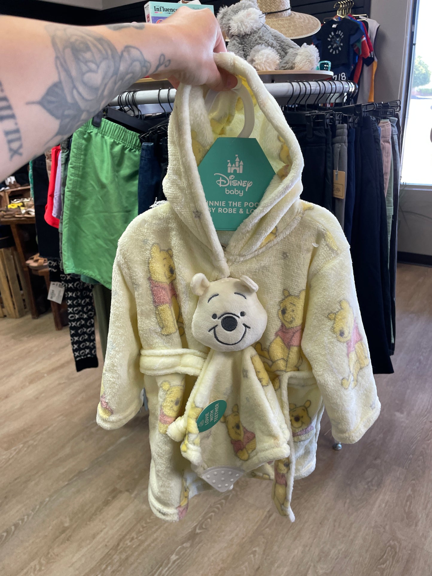 NWT Disney Baby WTP Robe with Lovey Teether