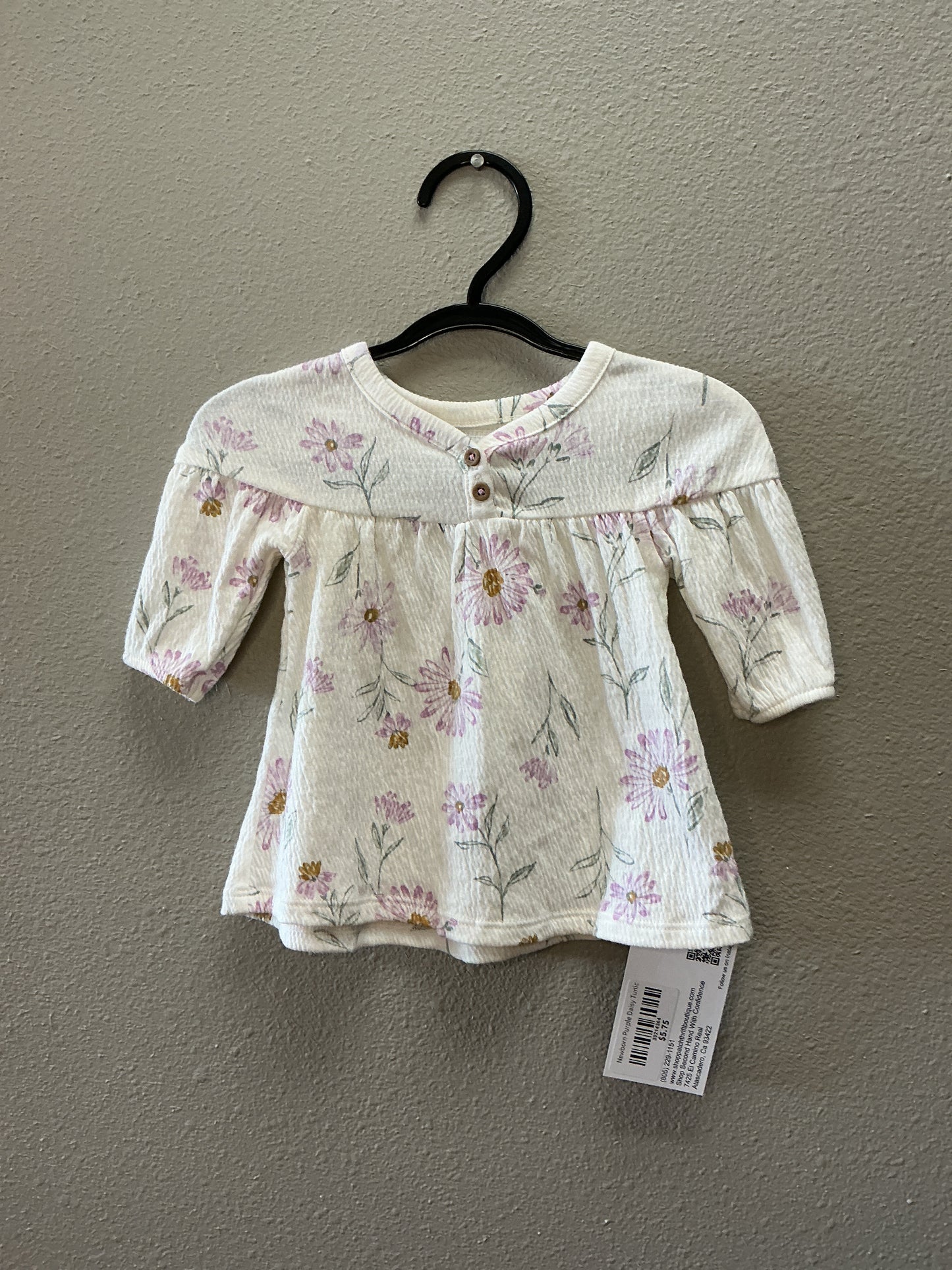 Newborn Purple Daisy Tunic