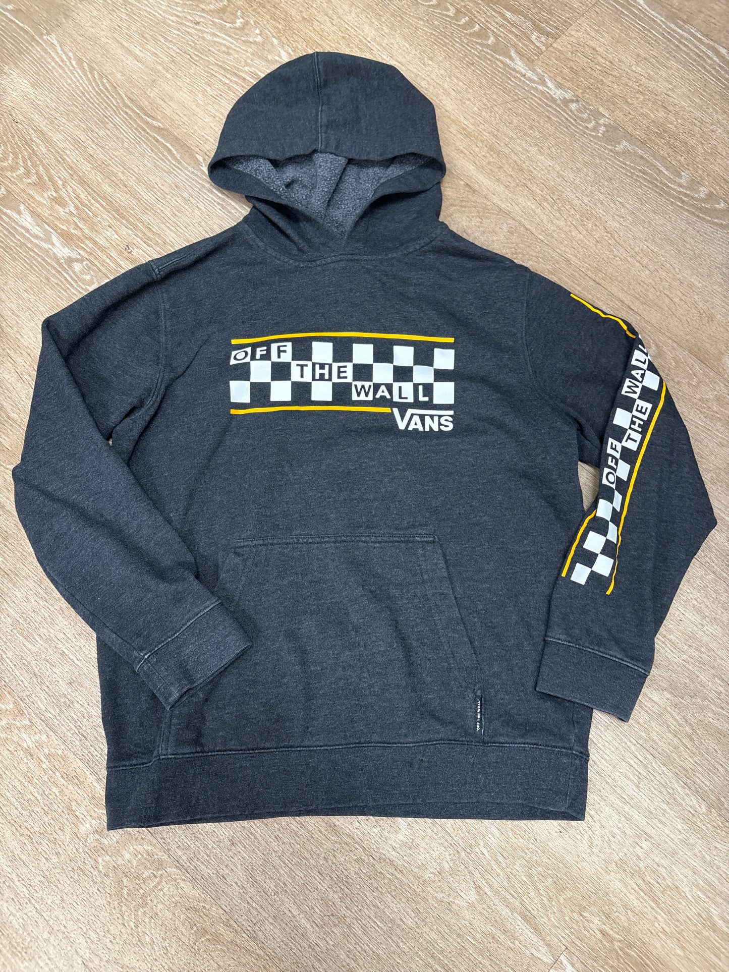 12 Vans Charcoal Grey Graphic Hoodie