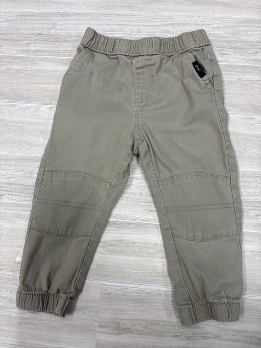 2T DKNY Beige Reinforced Knees Jogger Pant