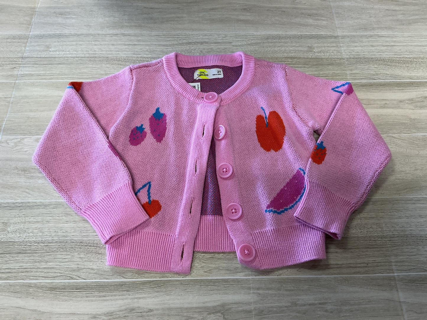 2T Epic Threads Fruity Cardigan