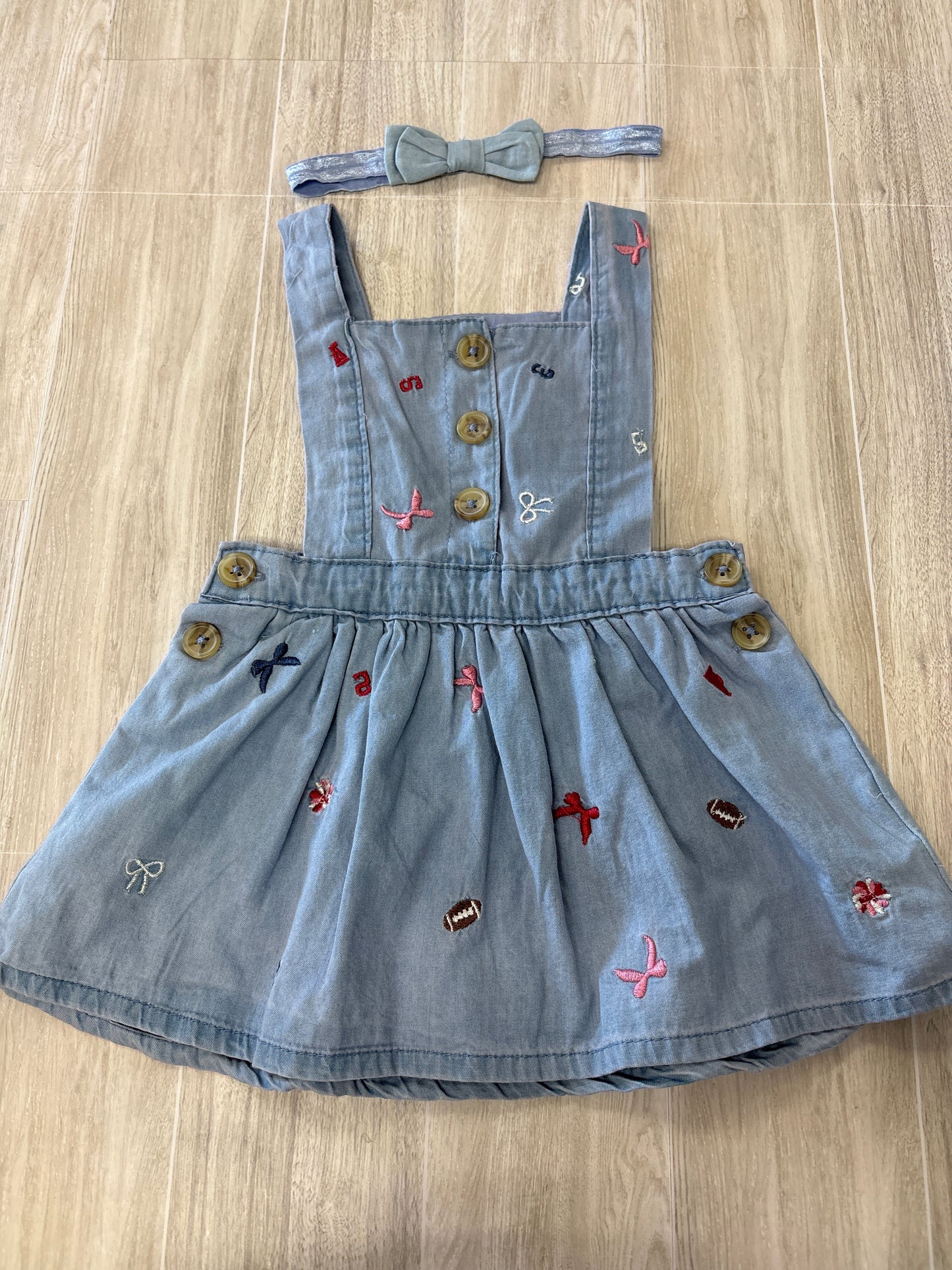6/9m Football Overall Dress