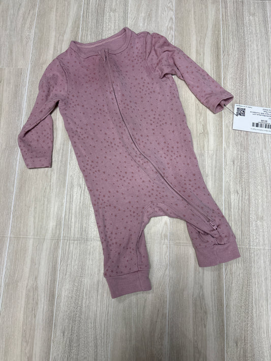 3-6m Pink Stars Footless Pajama-Blemish