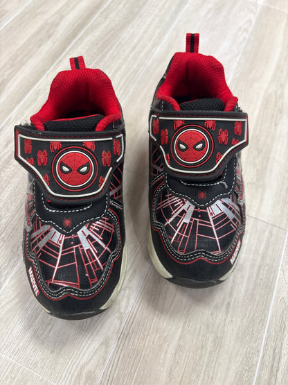 9c Light Up Spiderman Velcro Shoes