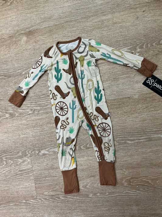 3-6m Little Sleepies Western Desert Pajama Romper