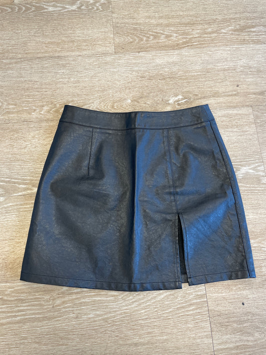 Womens Small Pleather Skirt