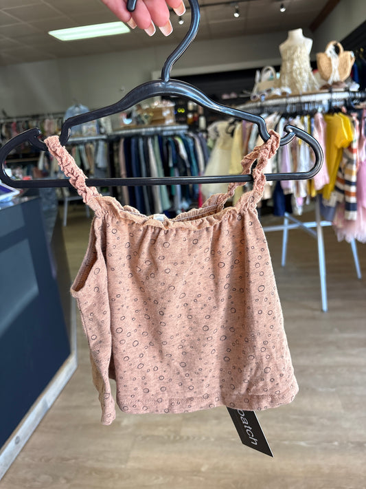 3-6m Rylee + Cru Brown Circle Tank