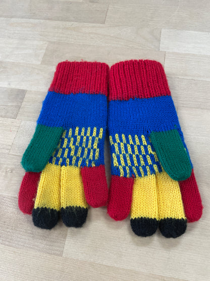 Vintage Lion Knit Gloves