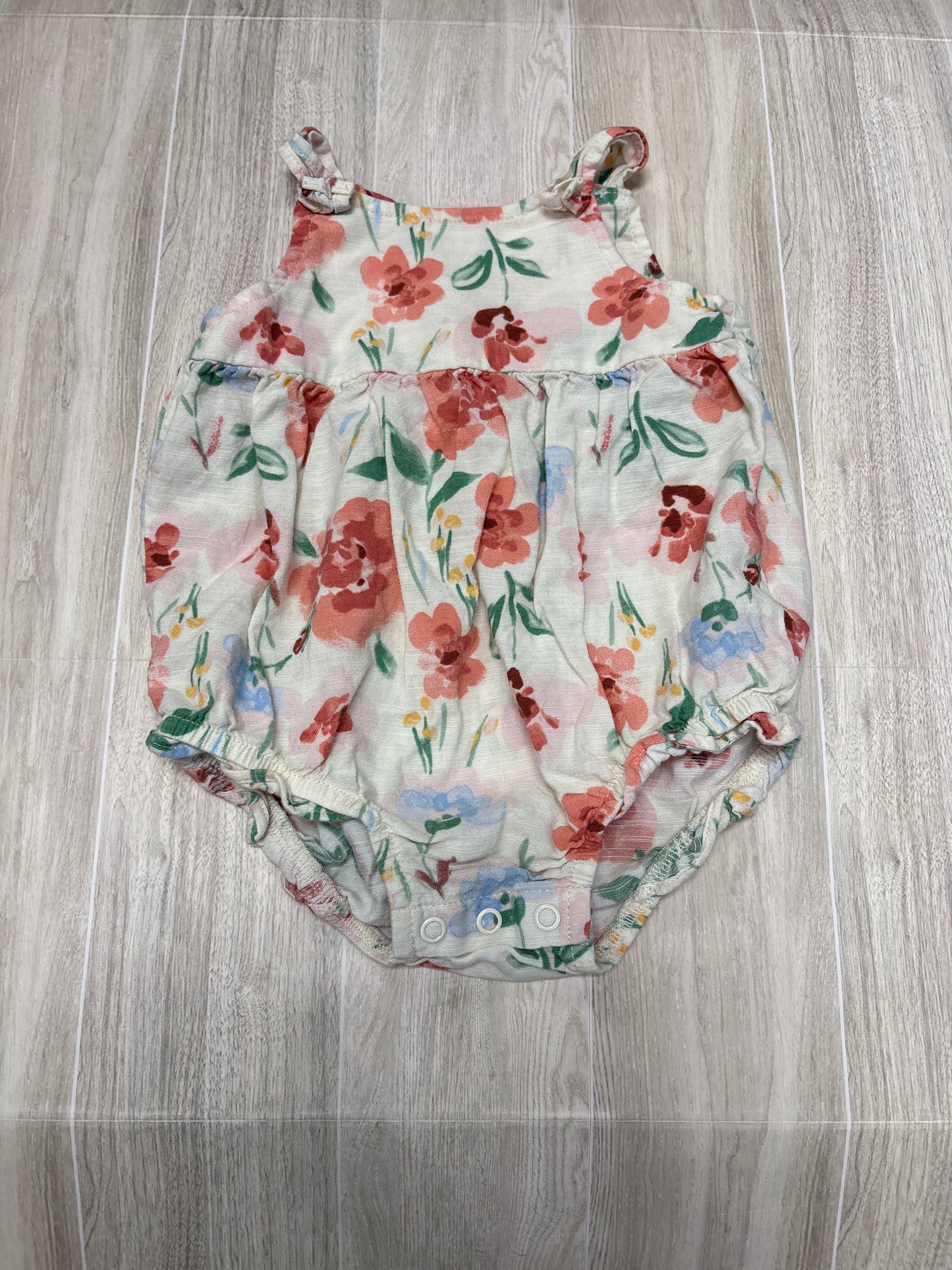 9m Cream Floral Romper