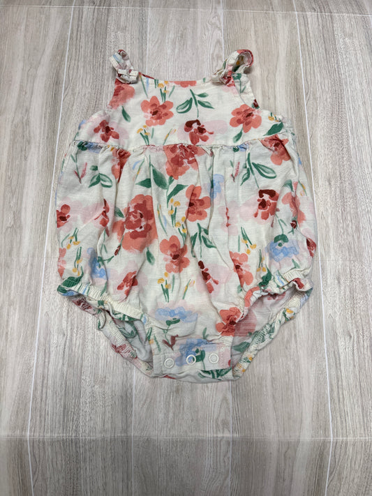 9m Cream Floral Romper
