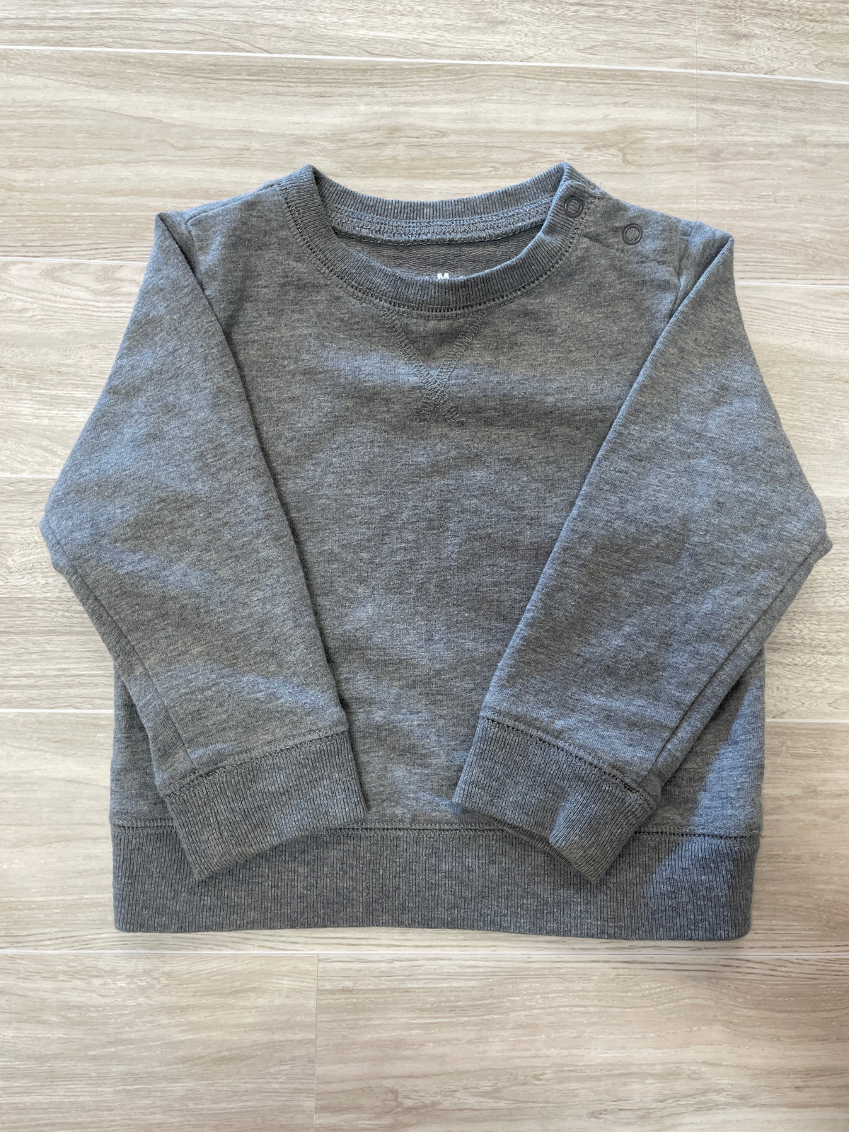 6-12m Grey Primary Crewneck
