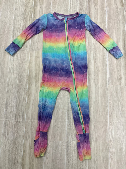 12-18m Birdie Bean Rainbow Ombre Zip Up Romper