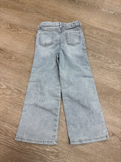6 Light Wash YMI Star Wide Leg Denim