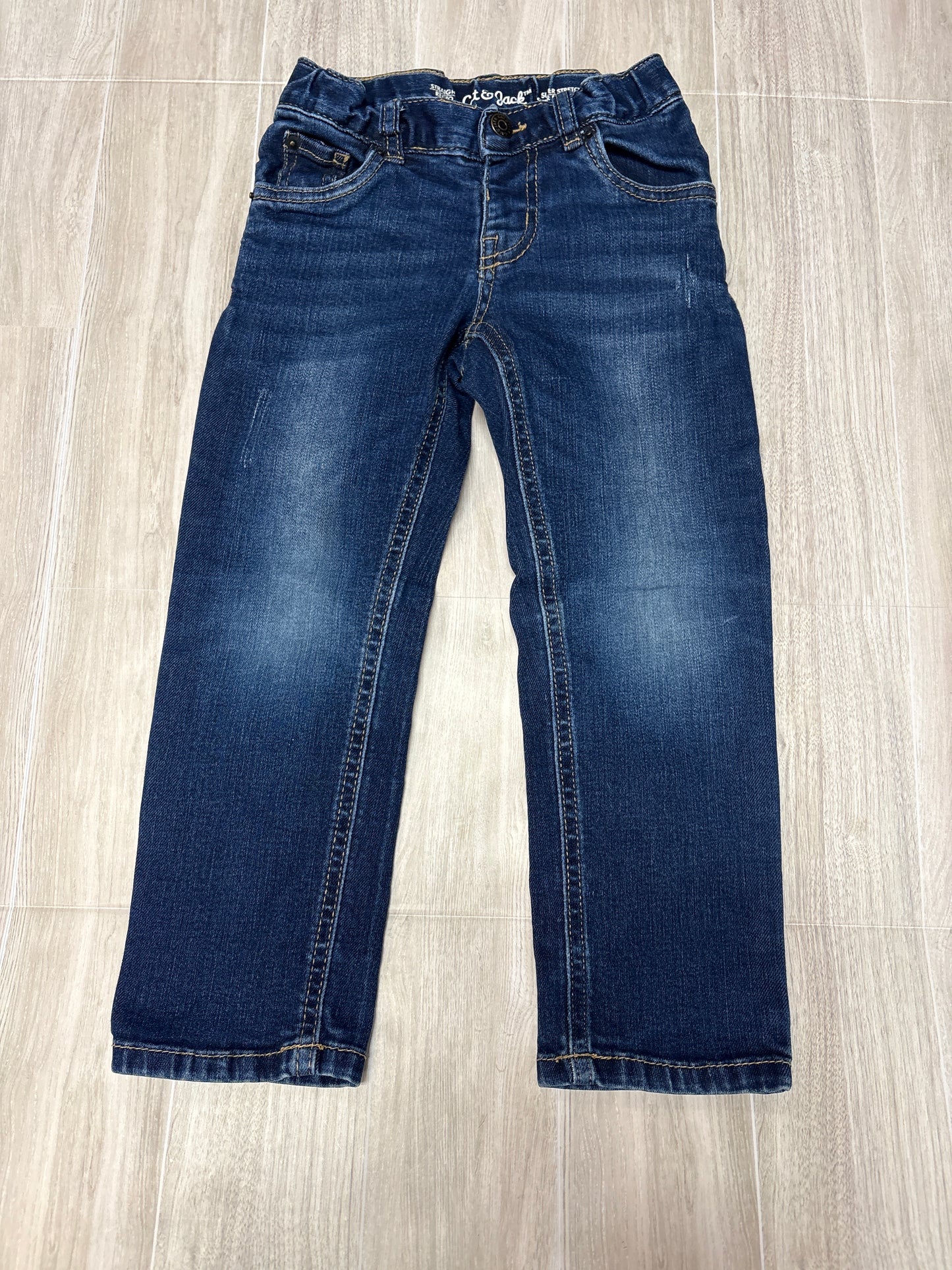 4T Dark Wash Straight Leg Denim