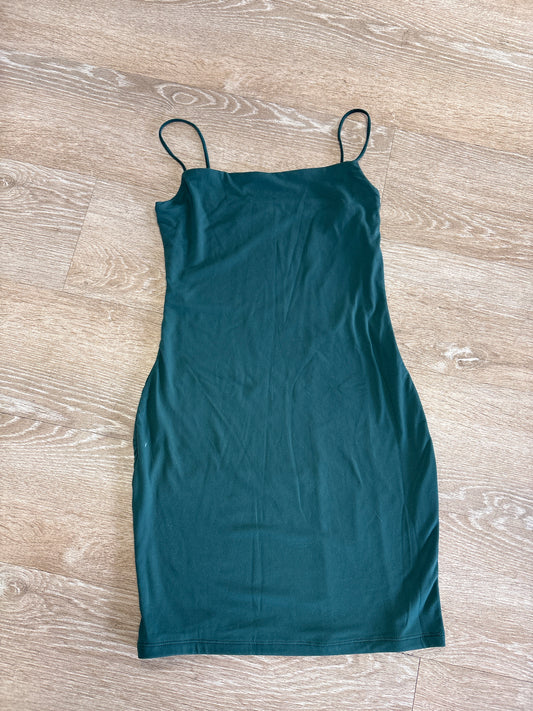 NWT Womens Small Emerald Green Tank Slip Dress