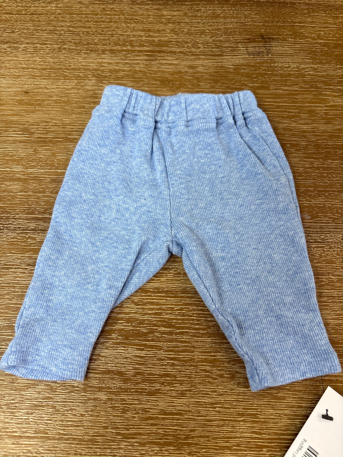 Newborn Blue Ribbed Legging