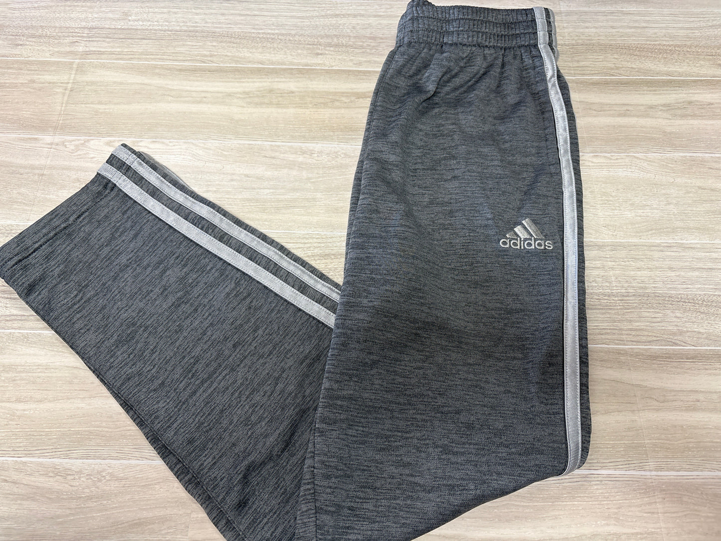 10/12 Grey Heathered Adidas Joggers