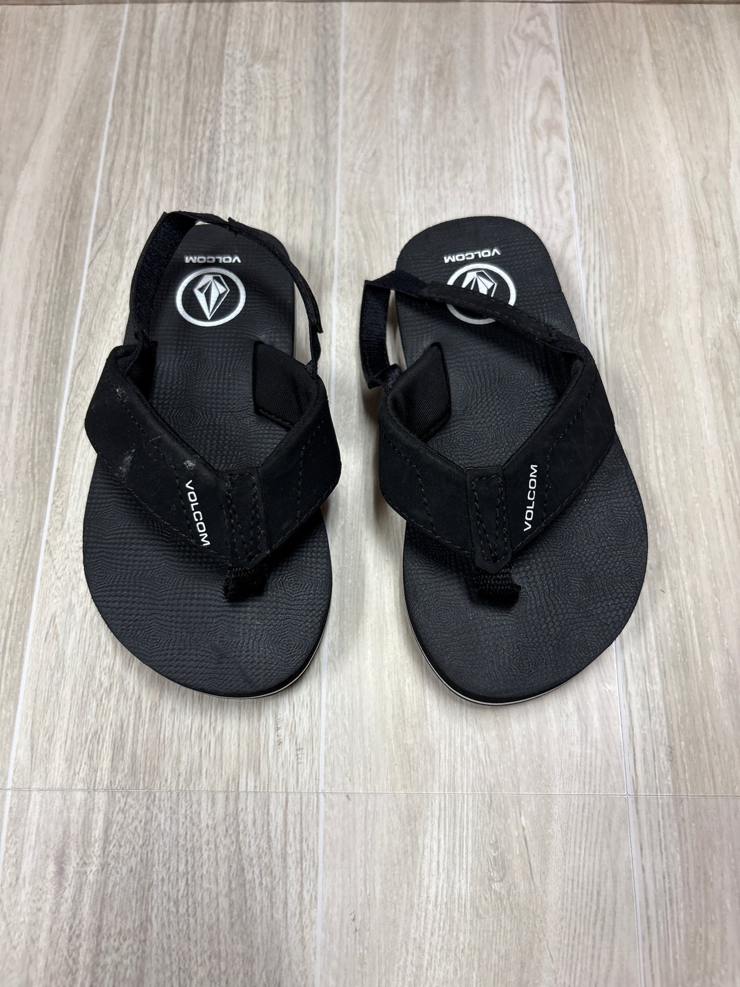 8c Black Volcom Sandal