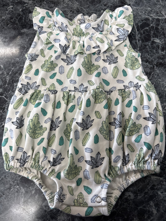 12-18m Kate Quinn Crystal Ruffle Collar Tank Romper