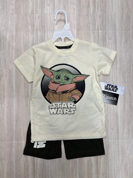 NWT 4T Star Wars Graphic Shirt + Shorts Set