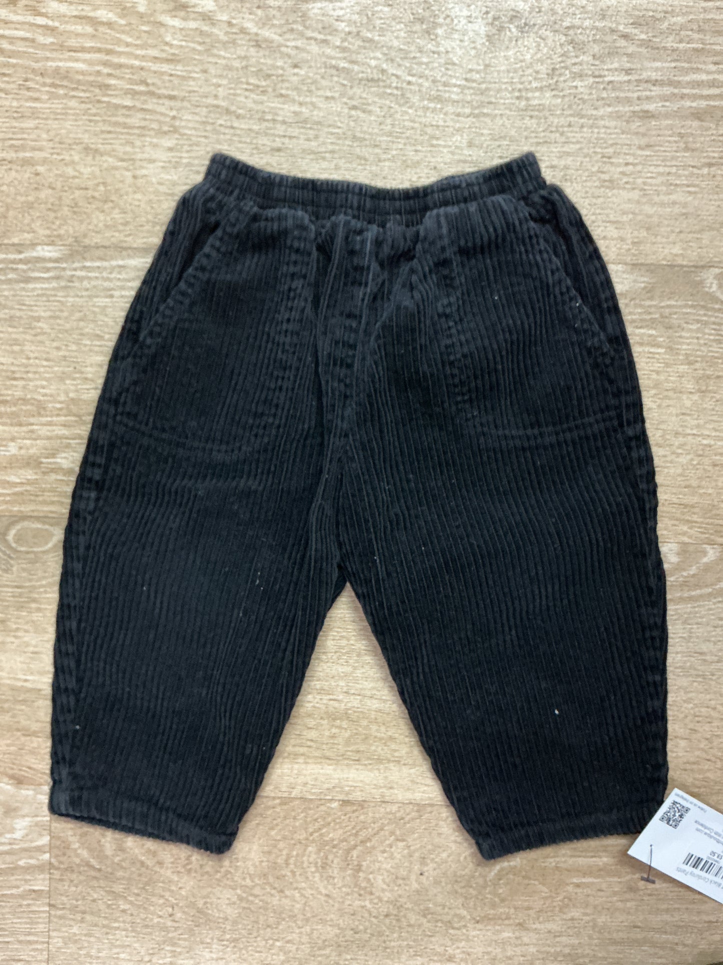 2T Black Corduroy Pants