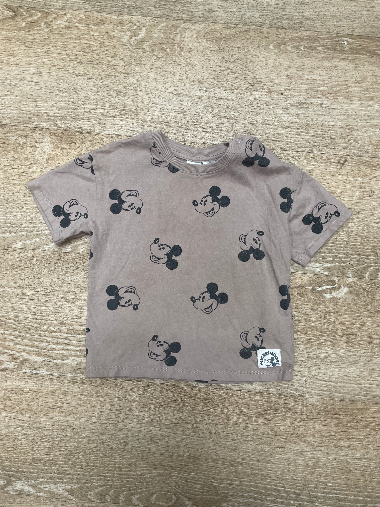 2T Beige Mickey Grapich Tee - Blemish