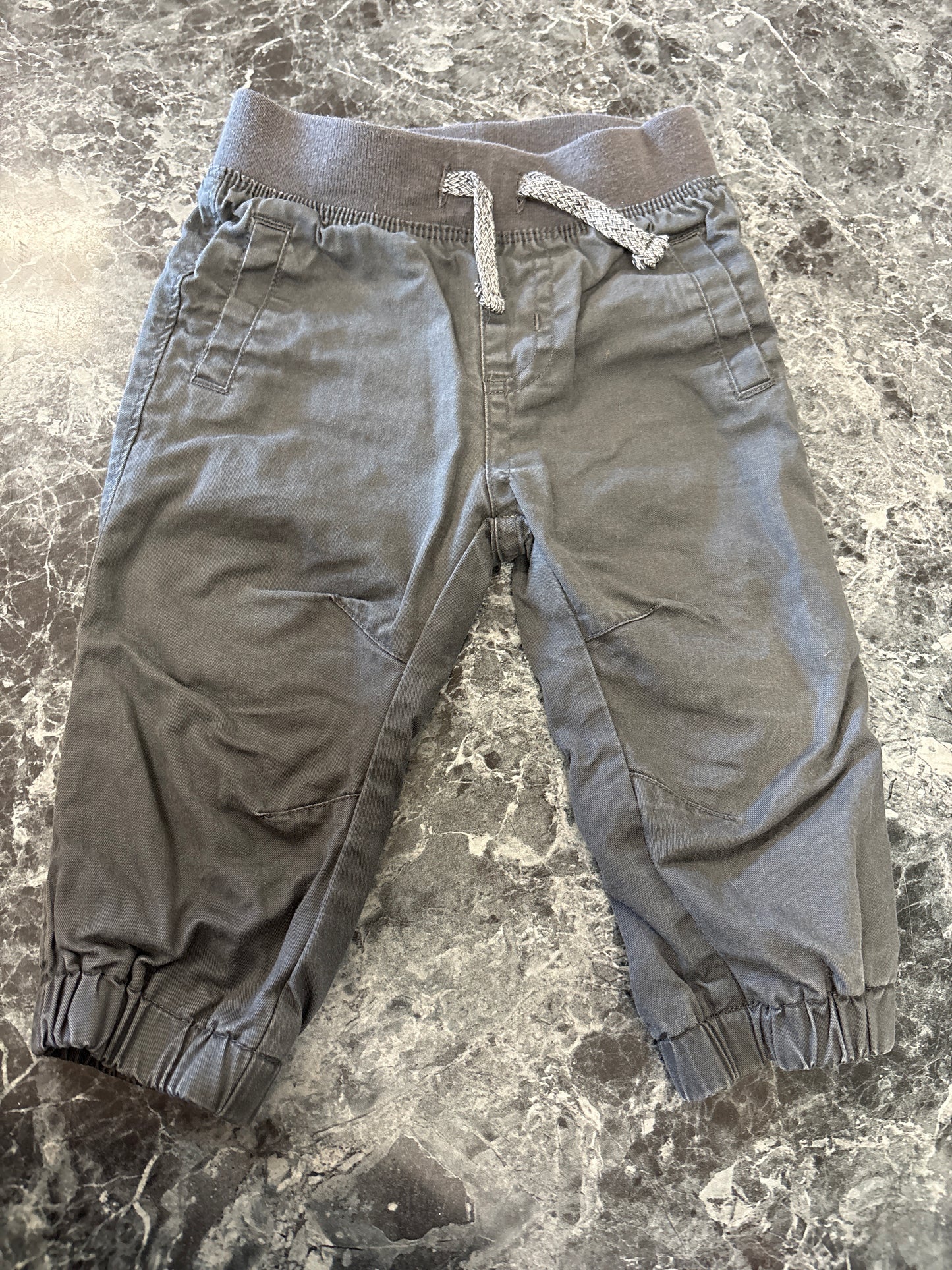6-9m Charcoal Pull On Pants