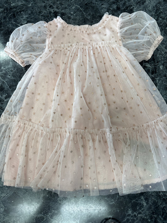 NWOT 12m Star Ruffle Dress With Bloomers