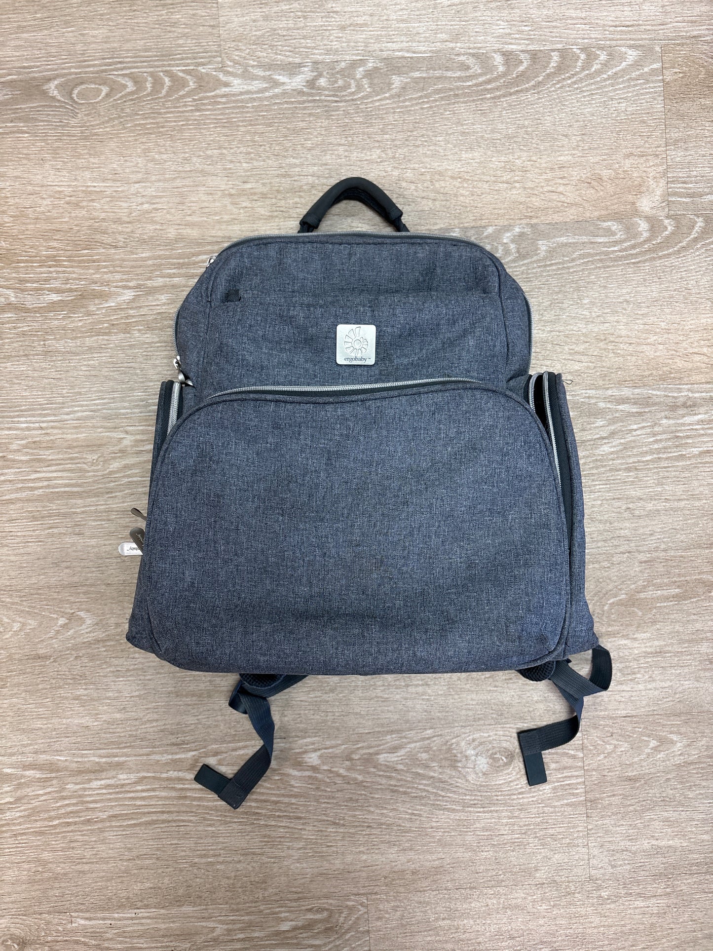 ErgoBaby Grey Zip Diaper Backpack - Blemish
