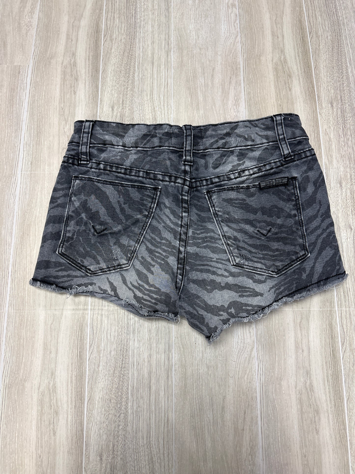 10 Hudson Grey Washed Denim Shorts