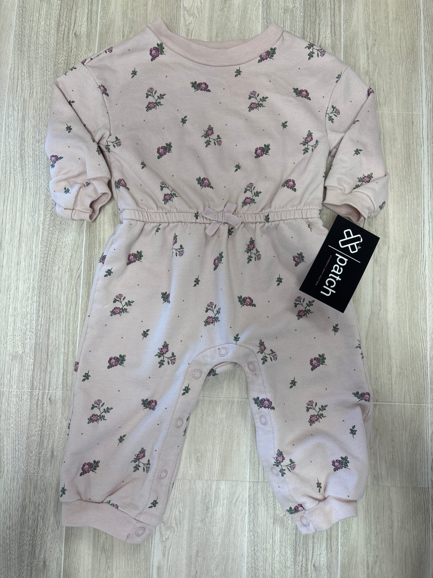6-9m Pink Floral Romper