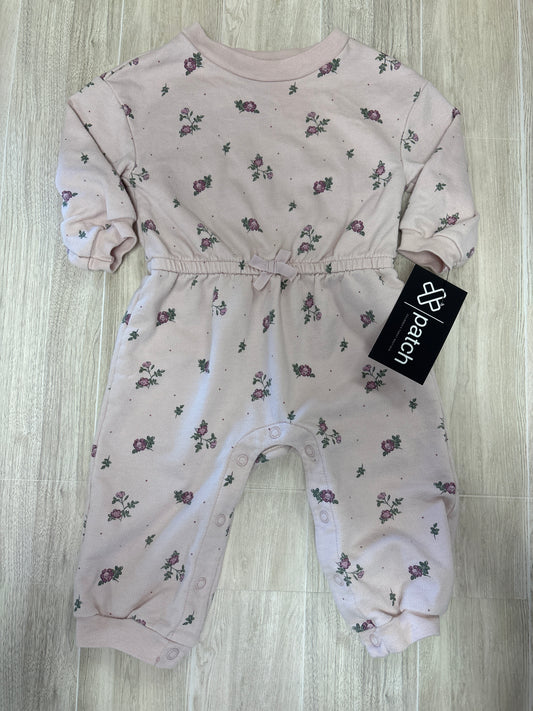 6-9m Pink Floral Romper