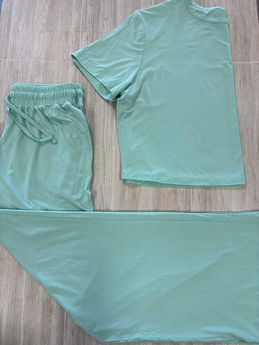 NWT Womens XS Seafoam 2 Piece Lounge Set