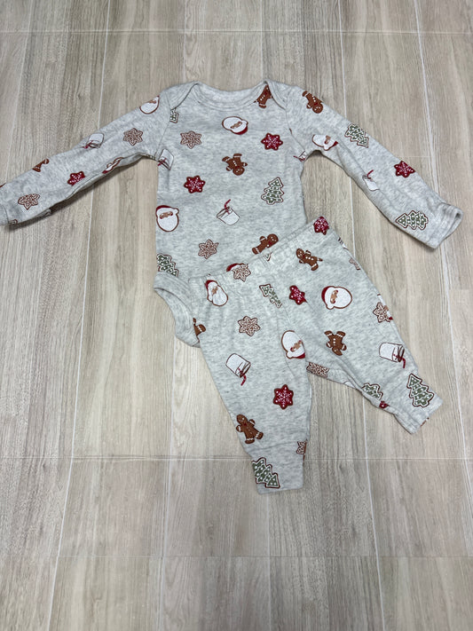 Newborn Christmas Print 2 Piece Set