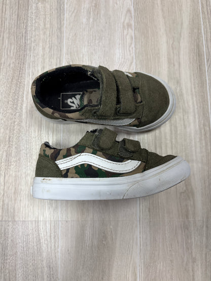 7c Camo/Olive Velcro Vans
