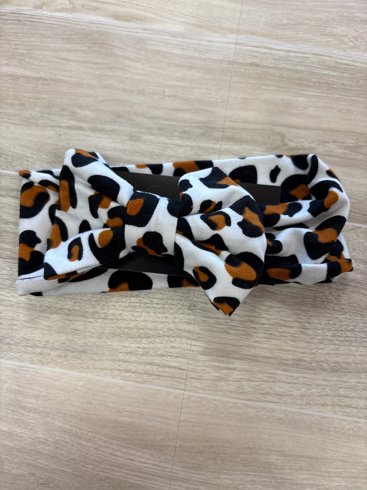 Infant Leopard Bow Headband