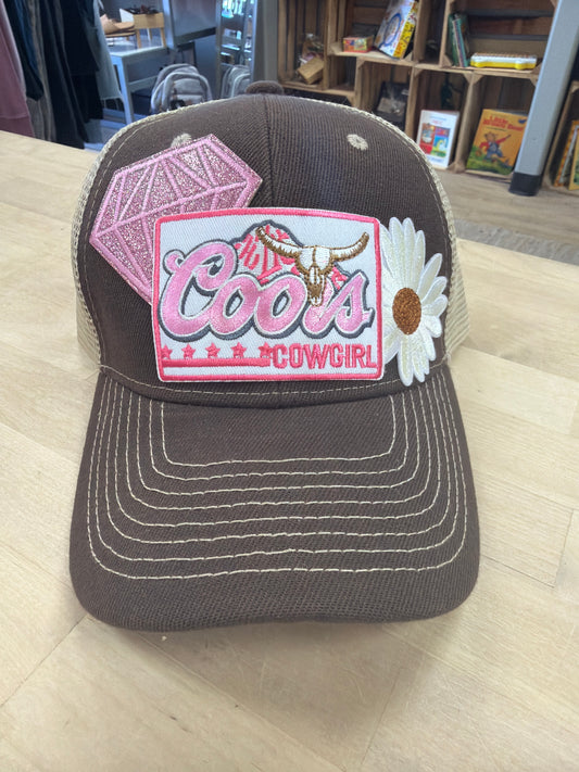 Trucker Hat - Coors Cowgirl - Brown/Tan