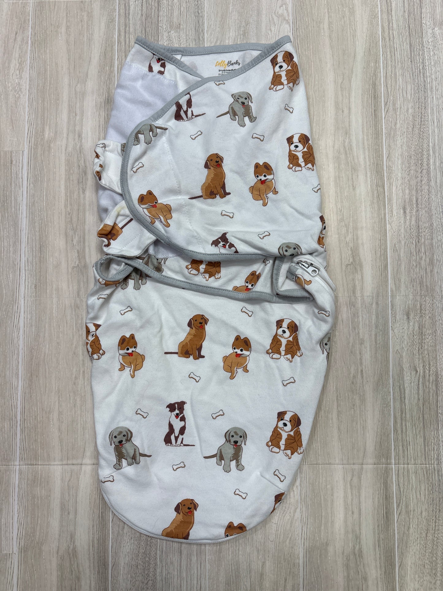 Small/Medium Puppy Velcro Swaddle