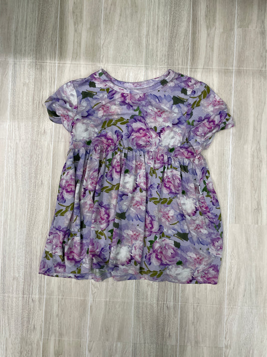 6T Purple Floral Twirl Blouse