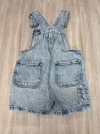 9-12m Zara Brave the Wave Acid Wash Shortie Overalls