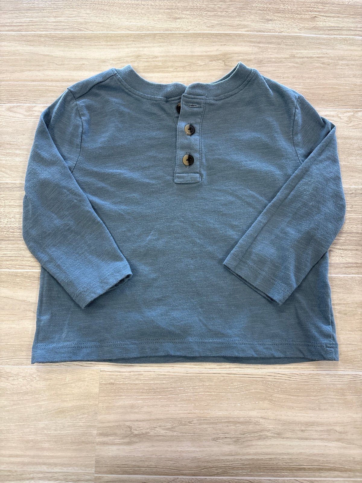 12-18m Blue Button Long Sleeve