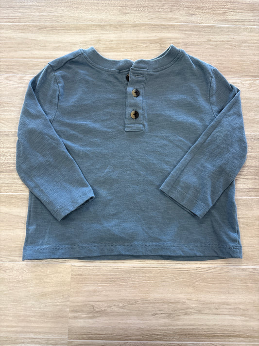 12-18m Blue Button Long Sleeve