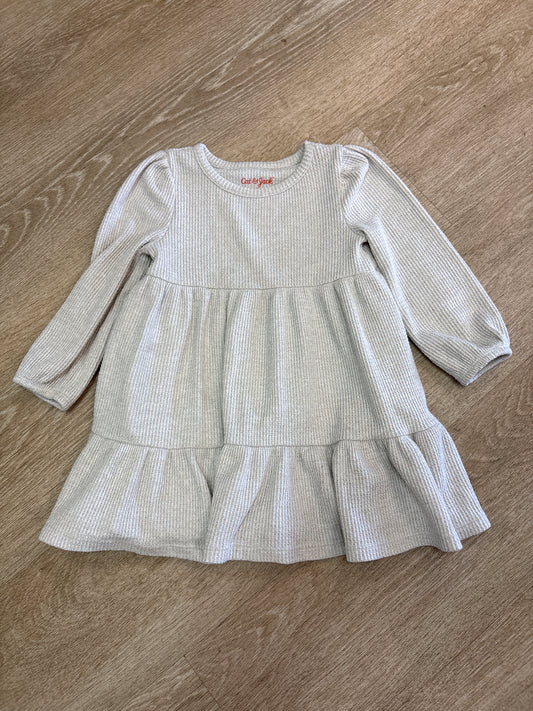 3T Cream Waffle Knit Dress