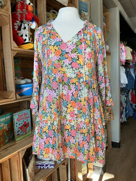 Womens Xsmall Show Me Your Mumu Floral Spring Dress